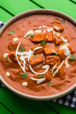 paneer tereyağı masala veya peynir cottage köri, düğün ya da partiler, seçici odak popüler Hint öğle/akşam yemeği menüsünde