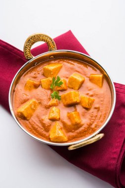 paneer tereyağı masala veya peynir cottage köri, düğün ya da partiler, seçici odak popüler Hint öğle/akşam yemeği menüsünde