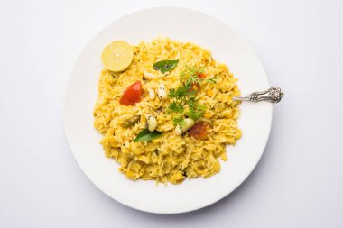 dal khichadi veya dal khichdi, popüler Hint yemeği. seçici odak