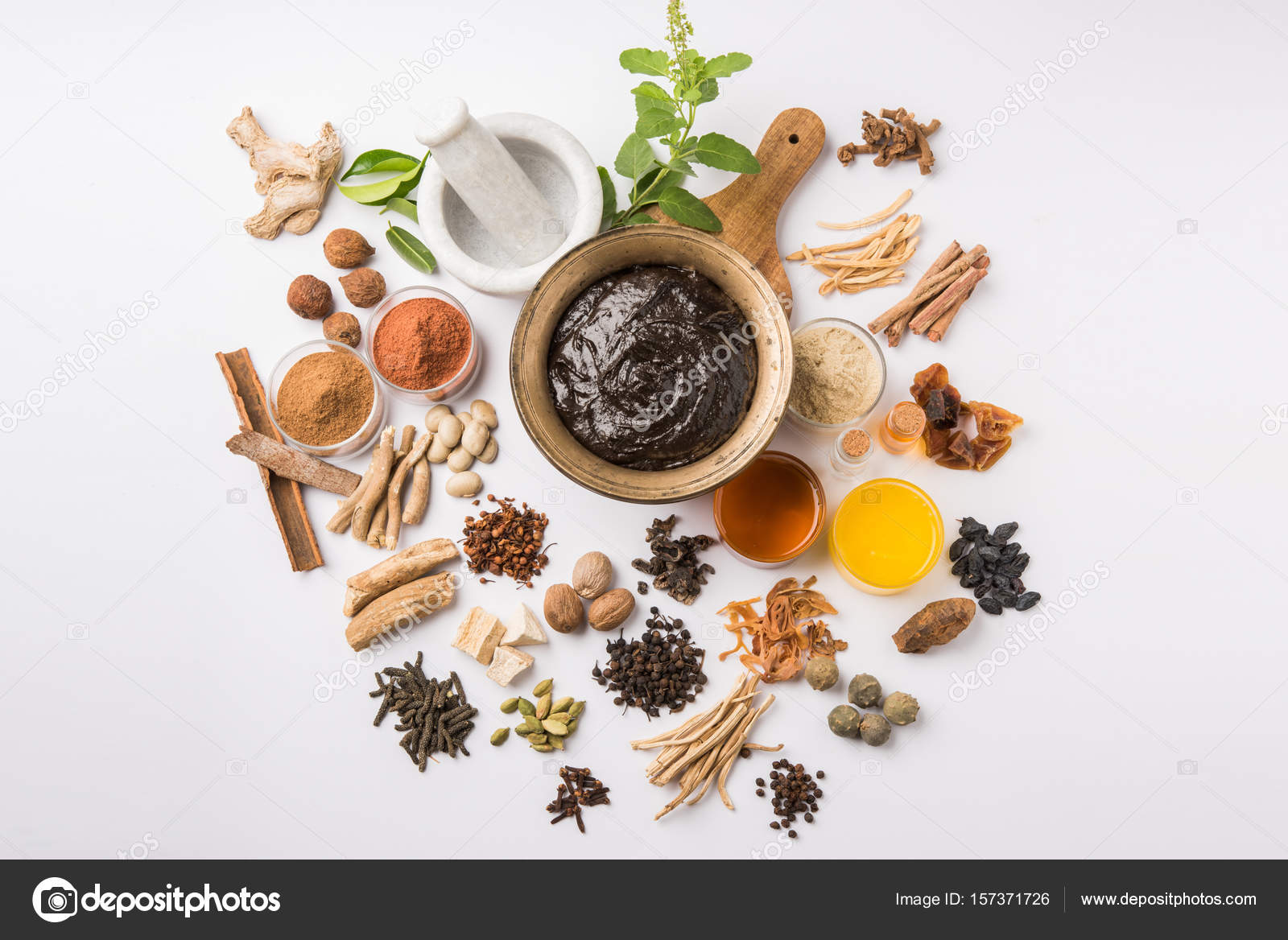 Indian Ayurvedic dietary supplement called Chyawanprash