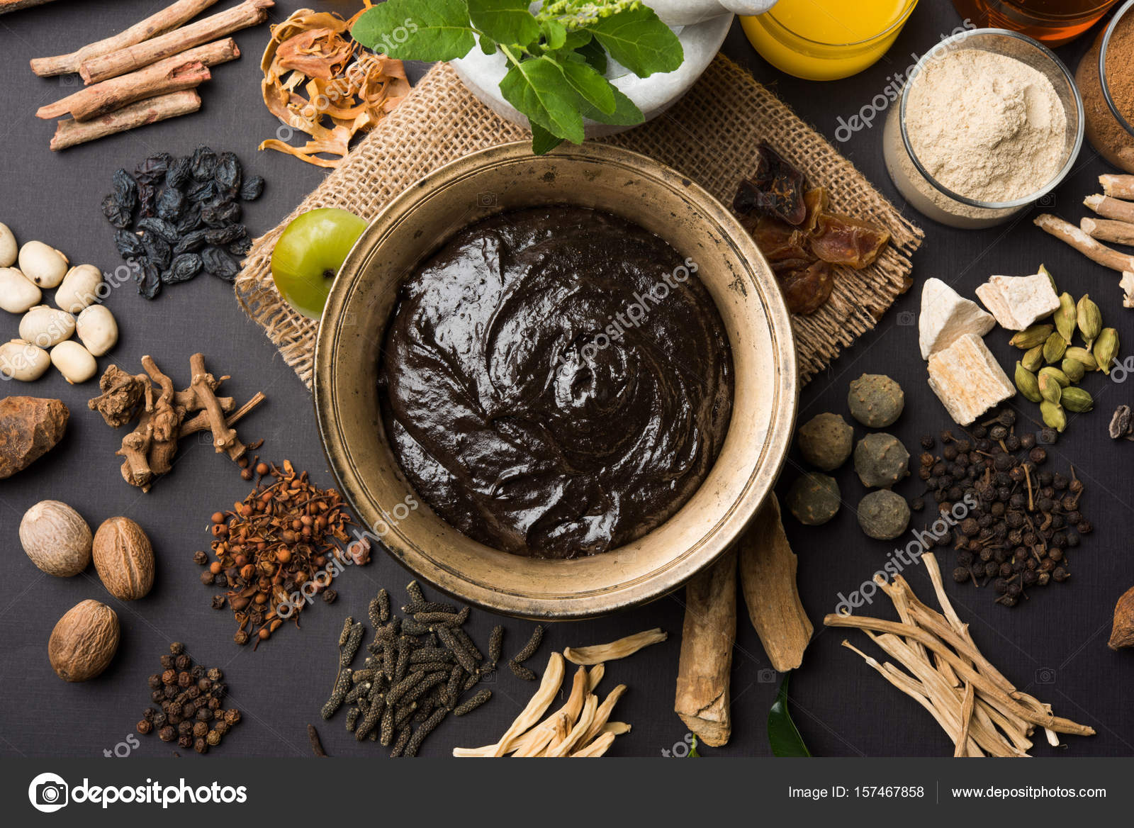 Indian Ayurvedic dietary supplement called Chyawanprash