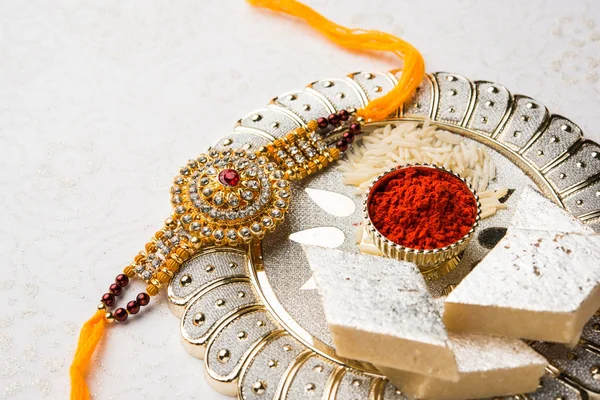 Rakhi festival van india, Raksha Bandhan viering - een hindoe festival — Stockfoto