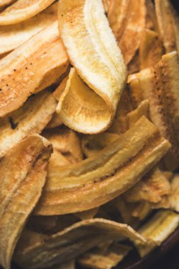 Stok fotoğraf sağlıklı ev yapımı Kela veya muz fiş veya gofret ya da Muz fiş, seçici odak