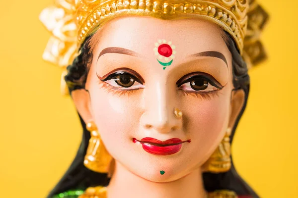 Idol uctívání hinduistické bohyně Lakšmí - Lakshmi Puja je hinduistické náboženské festival, který připadá na Amavasya (new moon den), což je třetí den Tihar nebo Deepawali — Stock fotografie