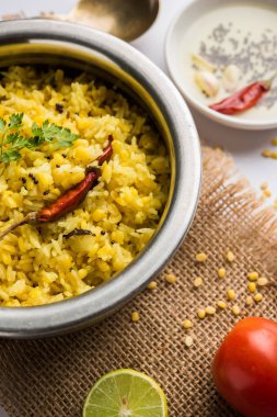 Moong dal khichdi, Hint Ulusal çanak veya gıda, seçici odak