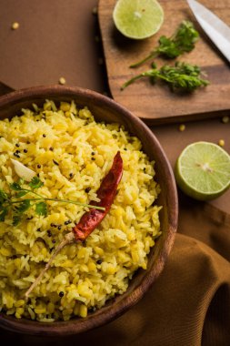 Moong dal khichdi, Hint Ulusal çanak veya gıda, seçici odak