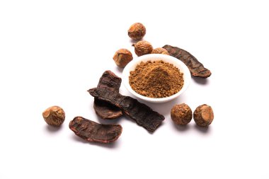 Petrol Shikakai şampuan ve sabun ve şampuan ile Soapnut veya Reetha, Amla, limon, gibi temel ingradients