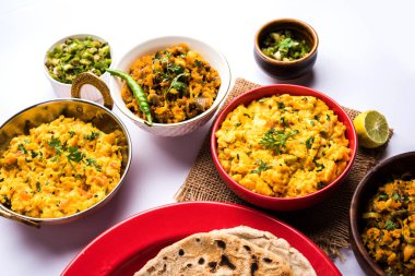 Zunka Bhakar Pithla veya pitla, Hindistan'dan popüler vejeteryan tarifi