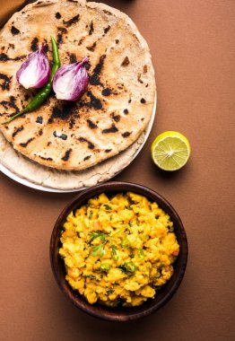 Zunka Bhakar Pithla veya pitla, Hindistan'dan popüler vejeteryan tarifi