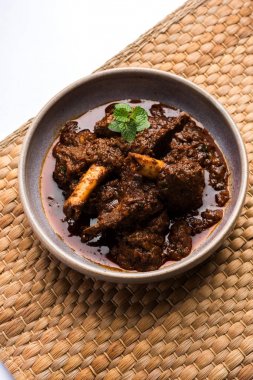 Bhuna  Mutton / Bhuna Gosht / Indian lamb curry clipart