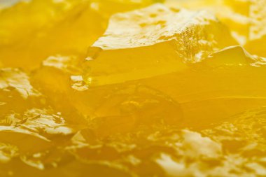 Sarı jöle doku makro yatay