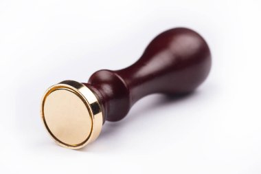 Kişisel boş Damga aracı beyaz Ahşap Saplı