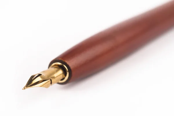 Brown ink dip pen — Stock Photo, Image