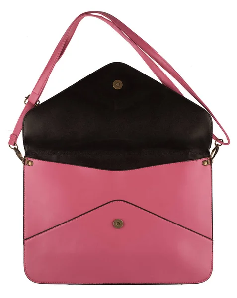 Zarf şeklinde pembe kadın çanta