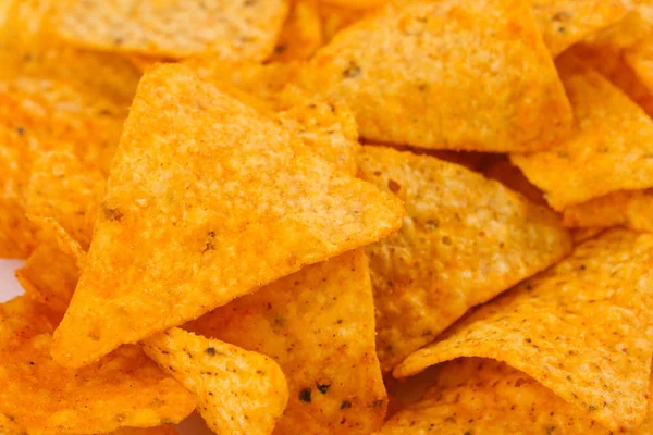 Vista superior de la pila de snacks de nachos — Foto de Stock