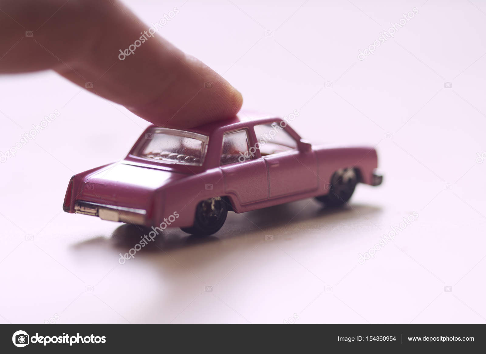 pushing toy car
