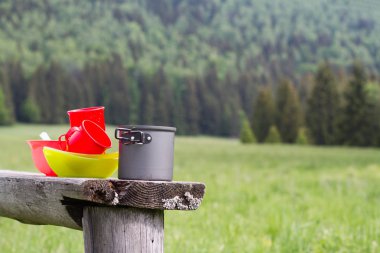 kamp yiyecek hazırlama ekipmanları