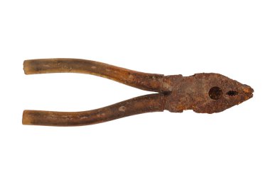 paslı pense beyaz izole