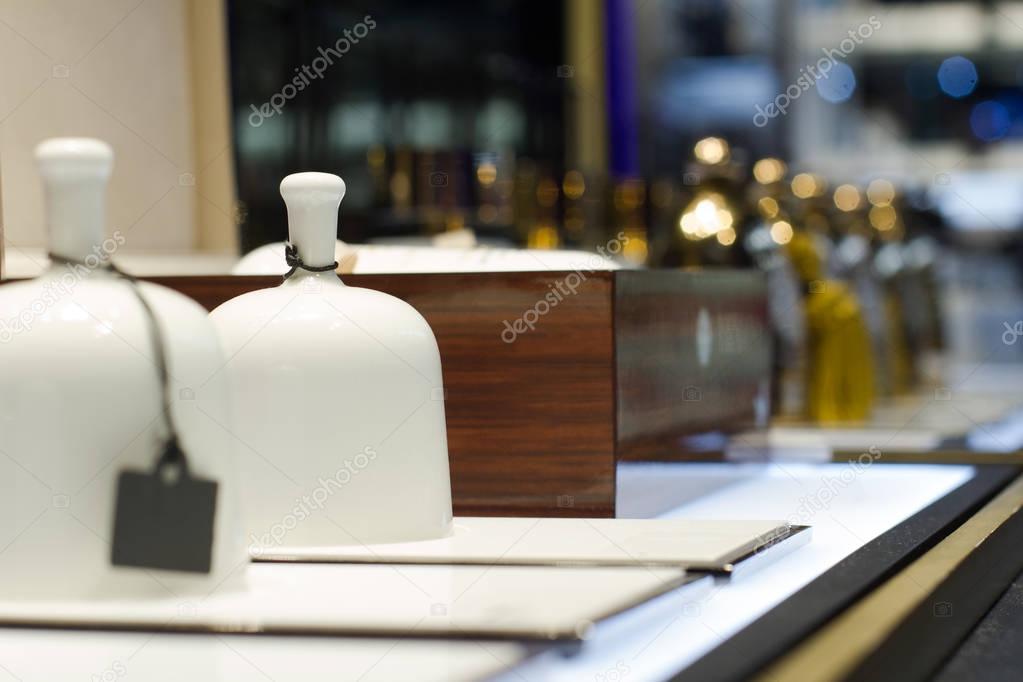 fragrance bells in perfume store
