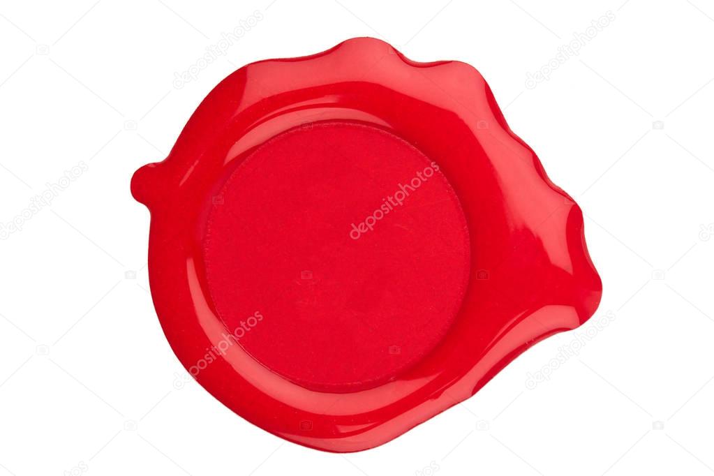 red wax blank seal