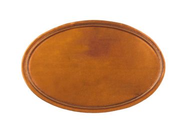 beyaz izole Bakır kaplama yuvarlak