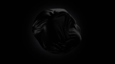 3d görüntüleme siyah küre 