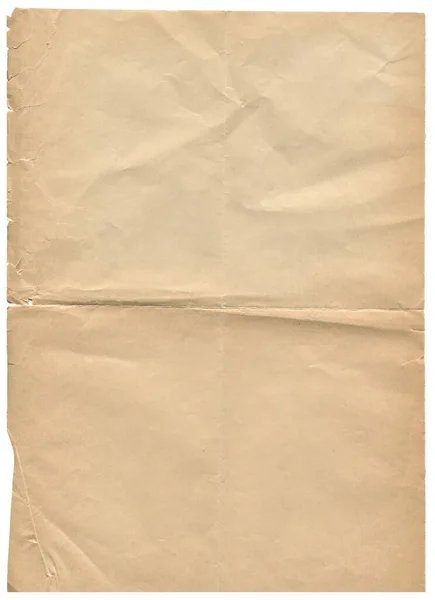 Pionowe Zbliżenie Pustych Starych Brązowych Papierowych Tła Tekstury Zmarszczek Rozdartych — Zdjęcie stockowe