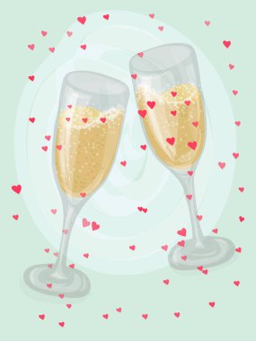 Vektör kümesi kış Şubat takvim posterler ve Sevgililer günü tebrik kartları, el tarzı çizilmiş