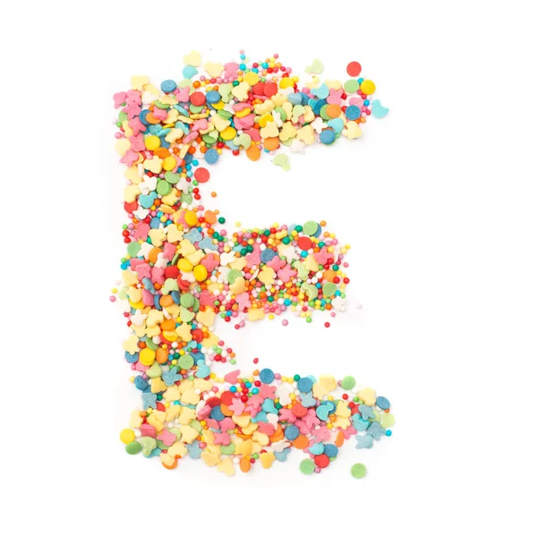 İzole tatlılar alfabenin harfleri