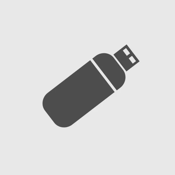 USB flash drive vector icono eps 10. Ilustración aislada simple. — Vector de stock