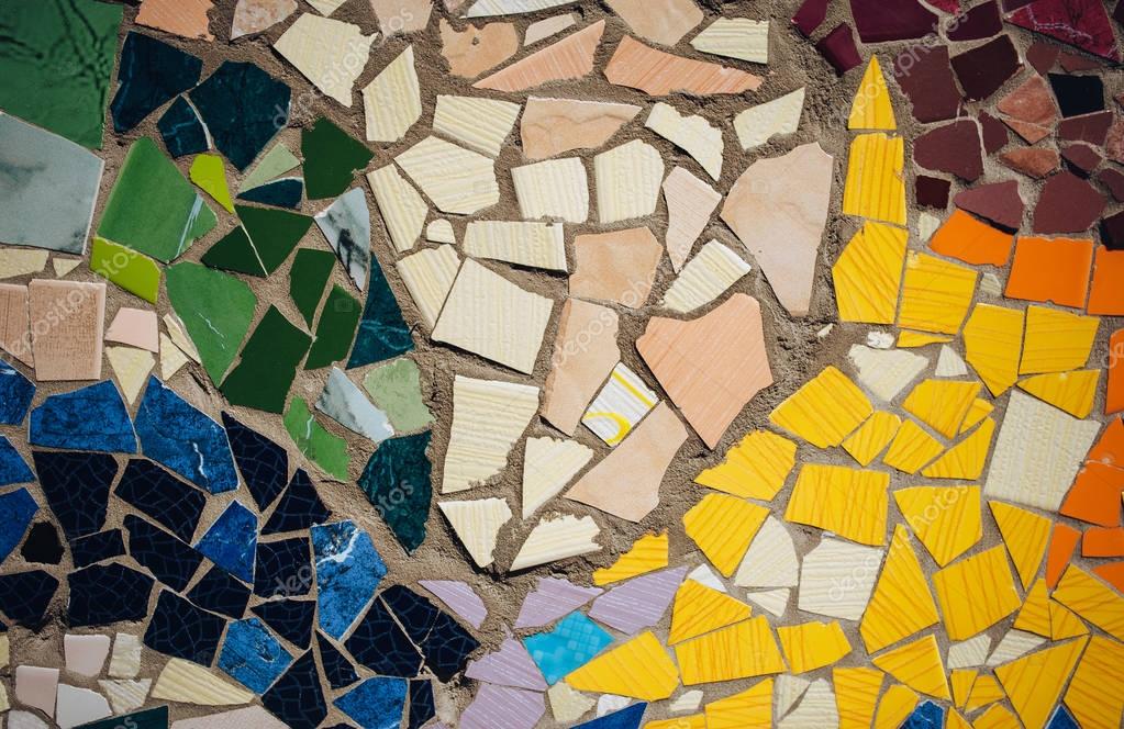 Imágenes: mosaicos azulejos rotos | Ornamento Decorativo Pared Mosaico