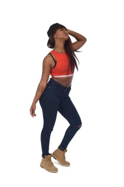 ergen bir Afrikalı kız portresi