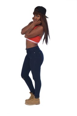 ergen bir Afrikalı kız portresi