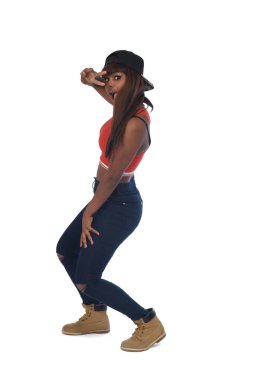 ergen bir Afrikalı kız portresi