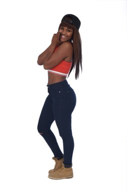 ergen bir Afrikalı kız portresi