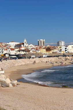 Village and  Beach Buarcos, Figueira da Foz, Portugal clipart