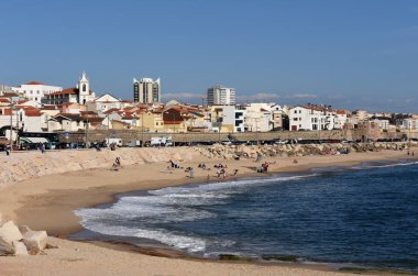 Village and  Beach Buarcos, Figueira da Foz, Portugal clipart
