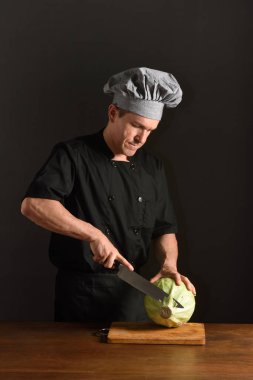 bir lahana doğrama Şef