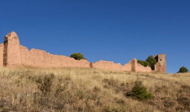 Duvarlar ve el Jaque Kulesi, Daroca, Zaragoza Eyaleti, Aragon, Spa