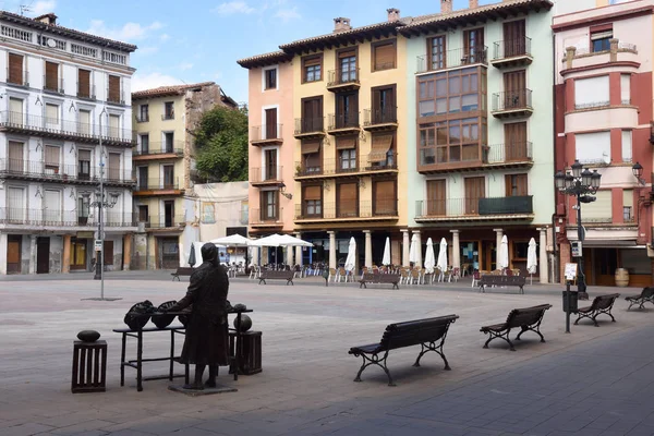 Hlavní náměstí Calatayud. Provincie Zaragoza, Aragon — Stock fotografie