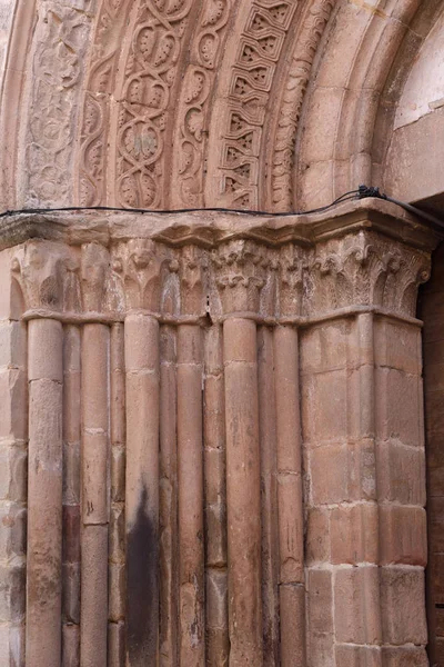 Dveře katedrály Siguenza, Provincie Guadalajara, l — Stock fotografie