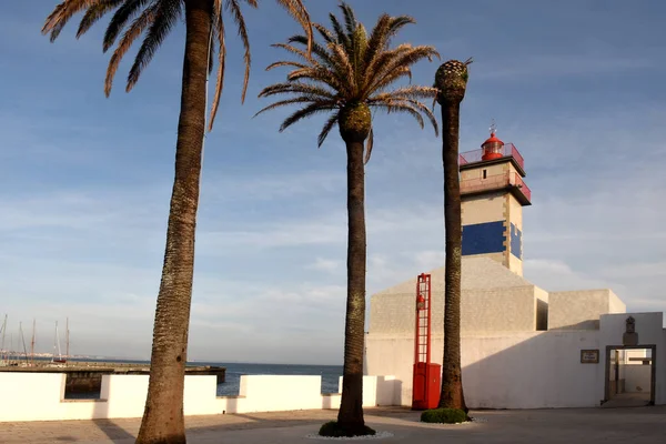 Santa Marta Lighthouse in Cascais, Lisboa region, Portugal — Stock Photo, Image