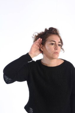 Sağırlık onwhite adamla