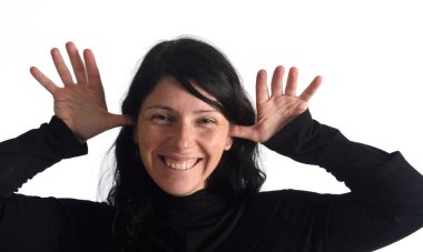 Kadın alay beyaz yapma