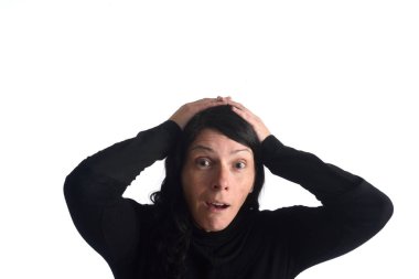 Etkileyici yüz kadınla