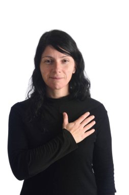 Kadın elinde kalp ile