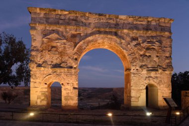 Roman arch of  Medinaceli, (2nd-3rd century), Soria province, clipart