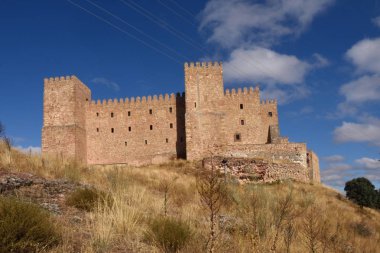 SIGUENZA Kalesi, Guadalajara Eyaleti, Castilla-Leon, İspanya