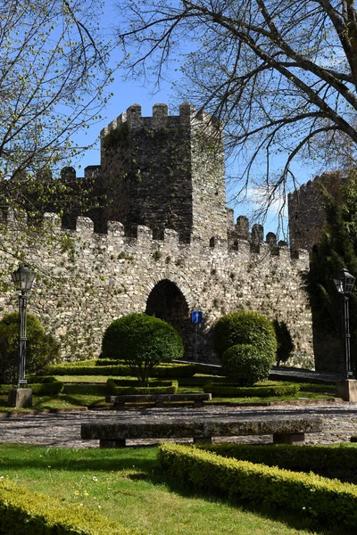 Giardini e Castello fortezza Braganca, Tras-os-Montes, Portogallo — Foto Stock