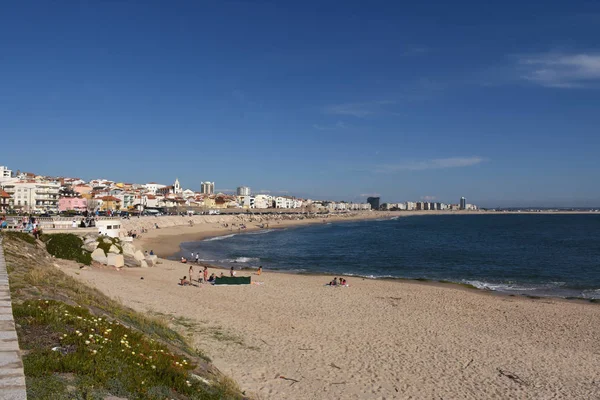 Dorp en strand Leidschendam, Figueira da Foz, Portugal — Stockfoto